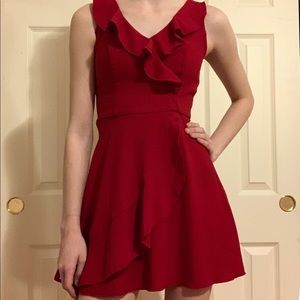 Red Fit and Flare Dress